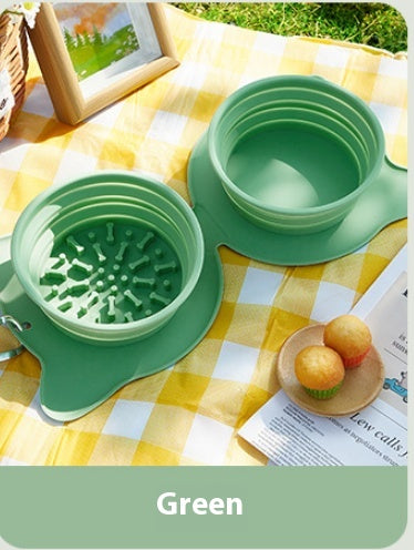 Folding Bowl For Pet Outdoor Portable Dog Feeder Cat