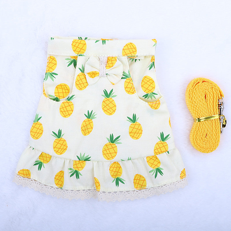 Rabbit Hand Holding Rope Chest Back Lace Skirt