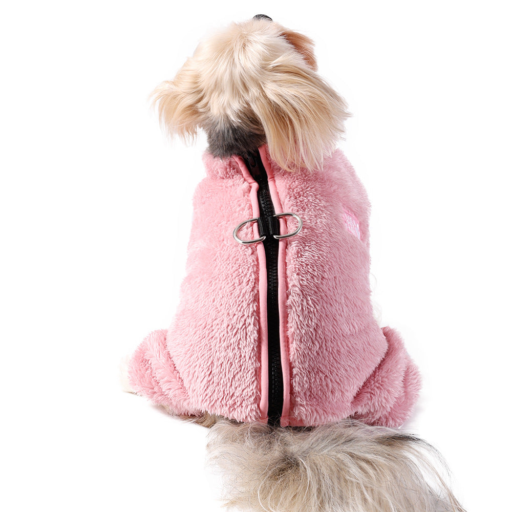 Simple And Warm Double-sided Plush Comfortable Pet Clothing