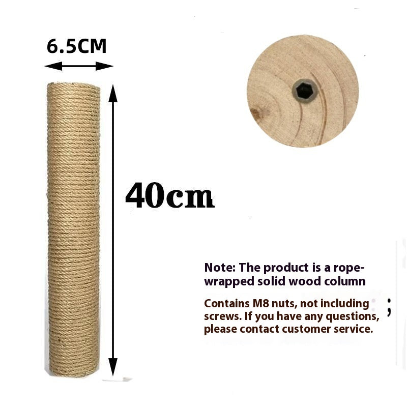 Cat Climbing Pillar Solid Wood Hemp Rope Sky Pillar