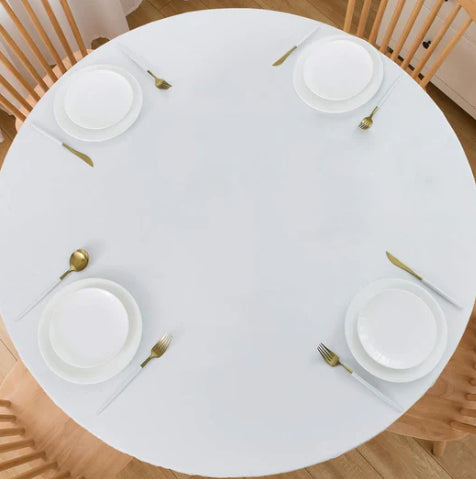 Round Fit Tablecloth Digital Printing Oil-proof Waterproof Table