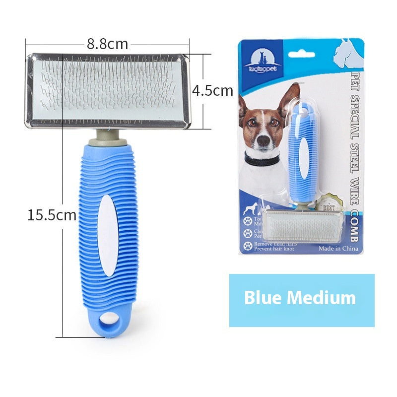 Fashion Comfortable Plastic Handle Pet Needle Comb