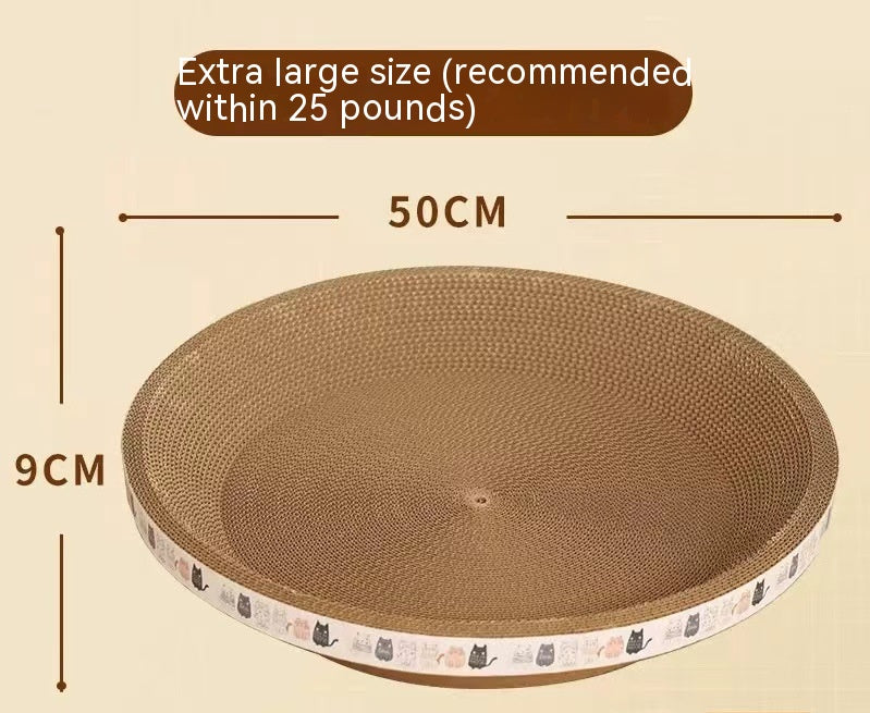 Cat Scratch Board And Cat Nest Integrated, Wear-resistant And Non Falling Debris