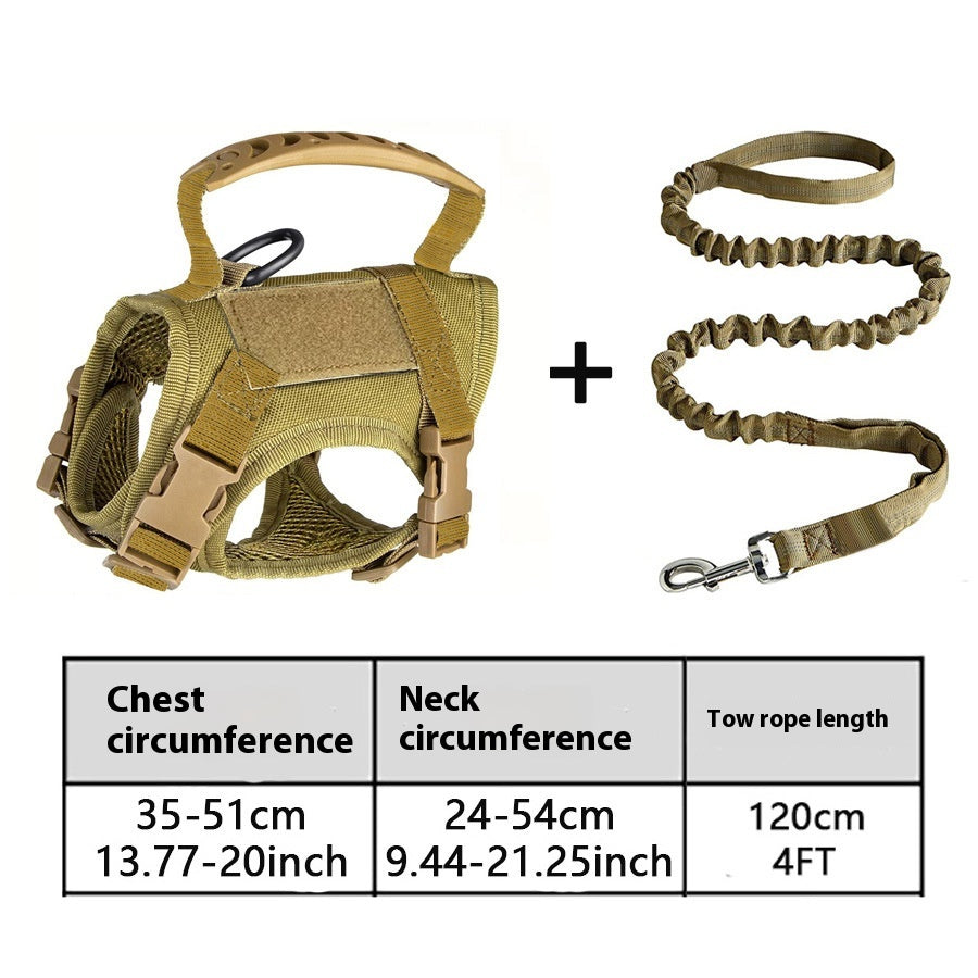 Tactical Cat Chest Strap Vest Hand Holding Rope Anti Breaking Loose