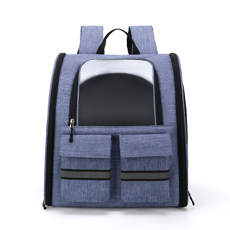 Double Shoulder Pull Rod Breathable Foldable Pet Cat Bag