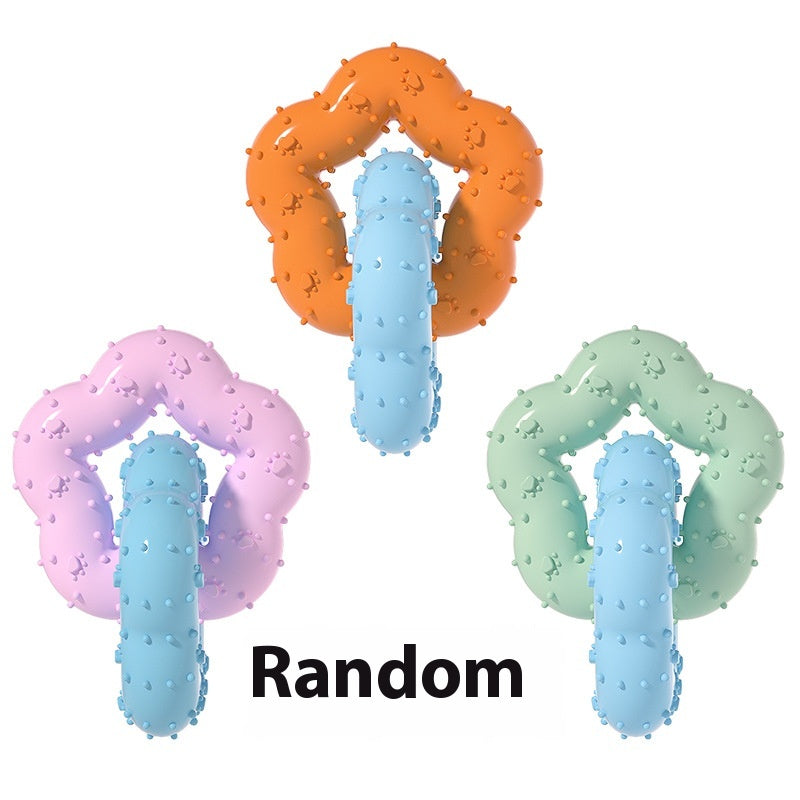 Gnawing Molar Flower Shape Dog Toy