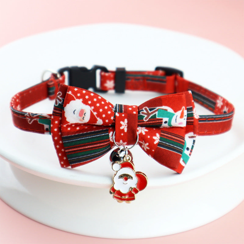 Clang Bow Tie Christmas Fashion Pet Collar